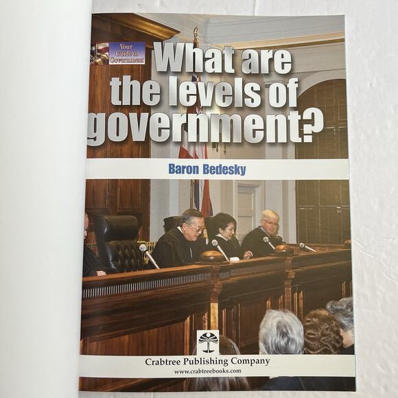 What Are the Levels of Government by Baron Bedesky Paperback Educational Book - Picture 2 of 9